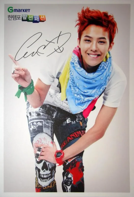 G-DRAGON — Gmarket, Postcard