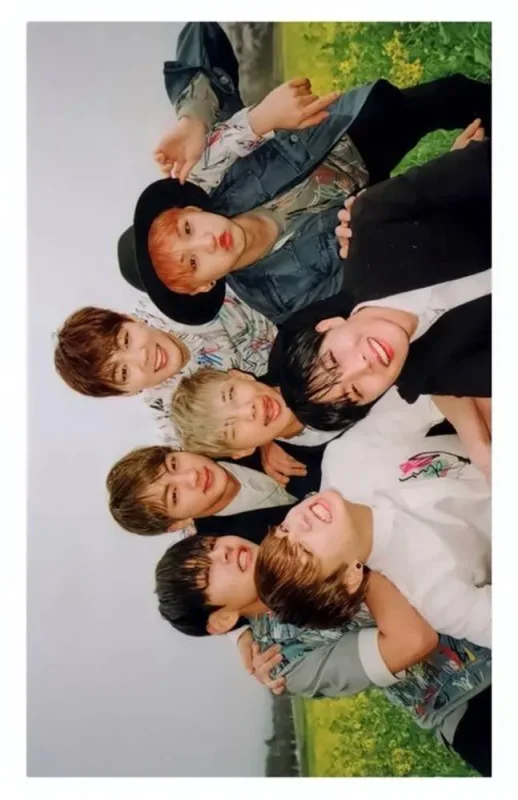 j-hope, Jimin, Jin, Jung Kook, RM, SUGA, V — The Most Beautiful Moment in Life: Pt.1, pink · white