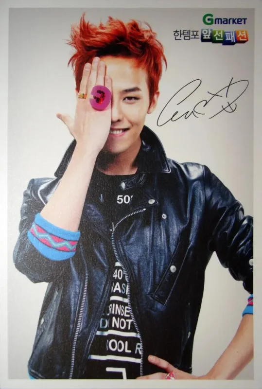 G-DRAGON — Gmarket, Postcard