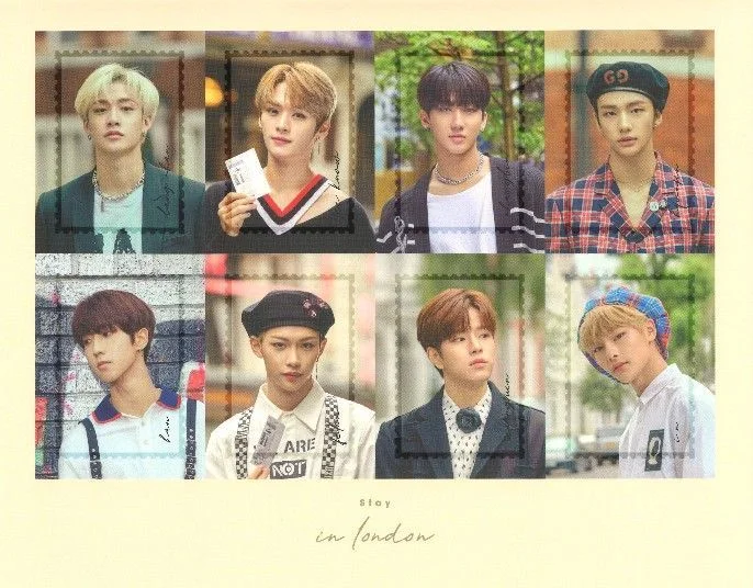 Bang Chan, Changbin, Felix, Han, Hyunjin, I.N, Lee Know, Seungmin — Stay in London, First Press